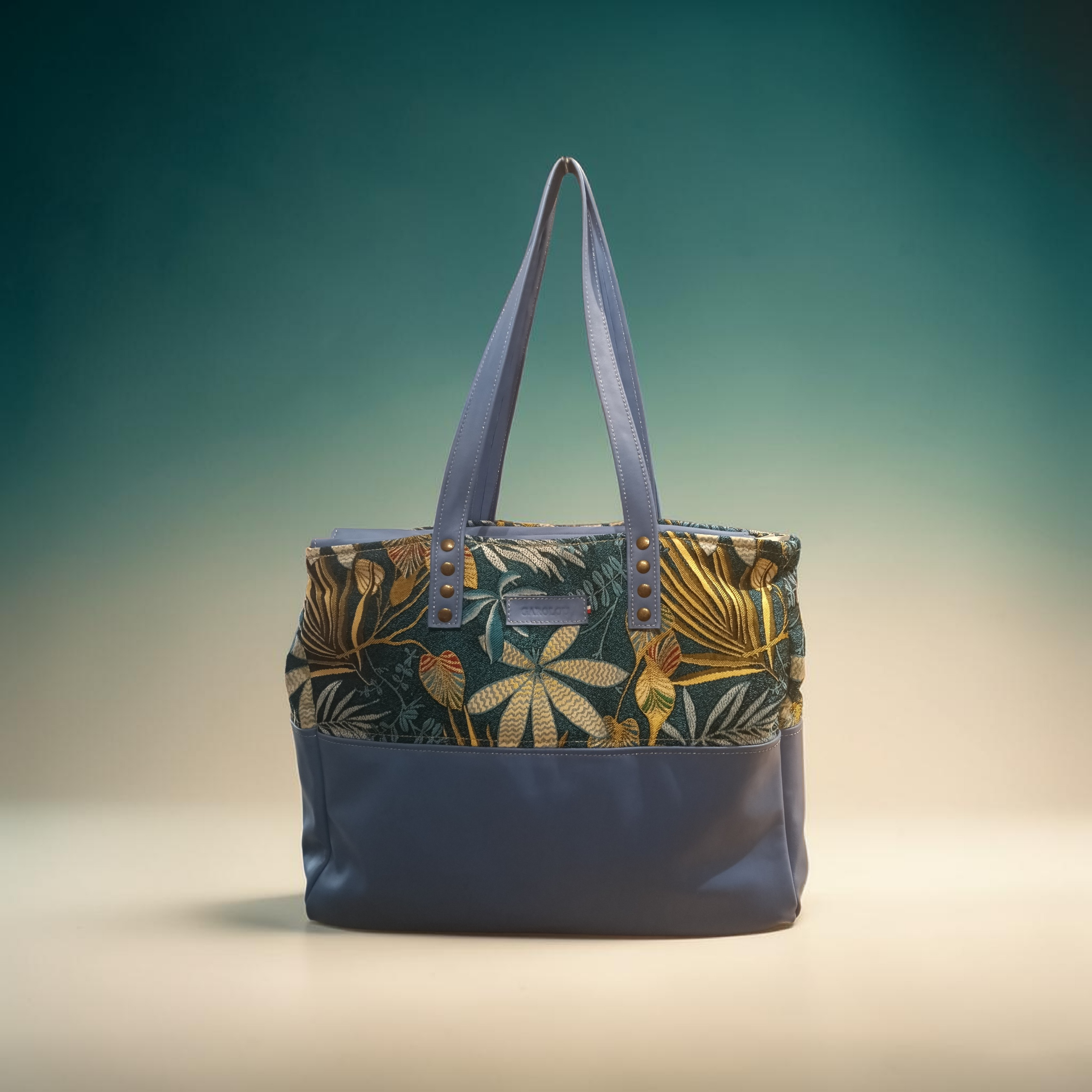 Sac Grand Cabas  Cuir et Tissu